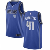 Youth Nike Dallas Mavericks #41 Dirk Nowitzki Swingman Royal Blue Road NBA Jersey - Icon Edition