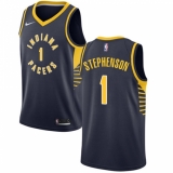 Women's Nike Indiana Pacers #1 Lance Stephenson Authentic Navy Blue Road NBA Jersey - Icon Edition