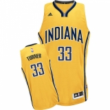 Youth Adidas Indiana Pacers #33 Myles Turner Swingman Gold Alternate NBA Jersey