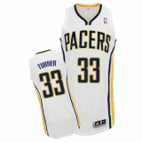 Youth Adidas Indiana Pacers #33 Myles Turner Authentic White Home NBA Jersey