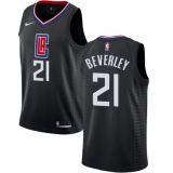 Youth Nike Los Angeles Clippers #21 Patrick Beverley Authentic Black Alternate NBA Jersey Statement Edition