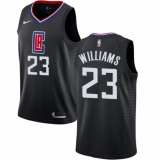 Men's Nike Los Angeles Clippers #23 Louis Williams Authentic Black Alternate NBA Jersey Statement Edition