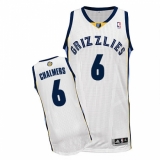 Youth Adidas Memphis Grizzlies #6 Mario Chalmers Authentic White Home NBA Jersey