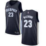 Men's Nike Memphis Grizzlies #23 Ben McLemore Swingman Navy Blue Road NBA Jersey - Icon Edition