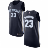 Men's Nike Memphis Grizzlies #23 Ben McLemore Authentic Navy Blue Road NBA Jersey - Icon Edition