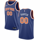 Men's Nike New York Knicks #00 Enes Kanter Swingman Royal Blue NBA Jersey - Icon Edition