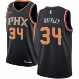 Women's Nike Phoenix Suns #34 Charles Barkley Authentic Black Alternate NBA Jersey Statement Edition