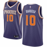 Men's Nike Phoenix Suns #10 Leandro Barbosa Swingman Purple Road NBA Jersey - Icon Edition