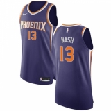Youth Nike Phoenix Suns #13 Steve Nash Authentic Purple Road NBA Jersey - Icon Edition