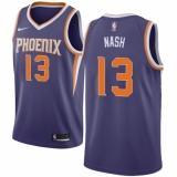 Men's Nike Phoenix Suns #13 Steve Nash Swingman Purple Road NBA Jersey - Icon Edition