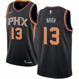 Youth Nike Phoenix Suns #13 Steve Nash Authentic Black Alternate NBA Jersey Statement Edition