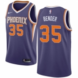 Men's Nike Phoenix Suns #35 Dragan Bender Swingman Purple Road NBA Jersey - Icon Edition