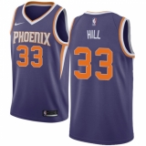 Men's Nike Phoenix Suns #33 Grant Hill Swingman Purple Road NBA Jersey - Icon Edition