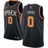 Men's Nike Phoenix Suns #0 Marquese Chriss Authentic Black Alternate NBA Jersey Statement Edition