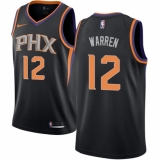 Men's Nike Phoenix Suns #12 T.J. Warren Authentic Black Alternate NBA Jersey Statement Edition