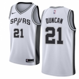 Men's Nike San Antonio Spurs #21 Tim Duncan Authentic White Home NBA Jersey - Association Edition