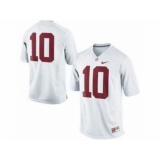 Alabama Crimson Tide 10# A.J McCarron White College Football Nike NCAA Jerseys