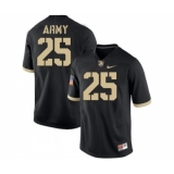 Army Black Knights 25 Connor Slomka Black College Football Jersey