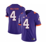 Clemson Tigers 4 Deshaun Watson Purple Nike College Football Jersey