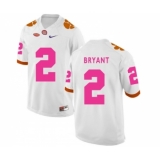 Clemson Tigers 2 Kelly Bryant White 2018 Breast Cancer Awareness College Football Jersey