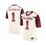 Oklahoma Sooners 1 Tony Jefferson White 47 Game Winning Streak College Football Jersey