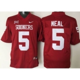 Men Oklahoma Sooners #5 Durron Neal Red XII Stitched NCAA Jersey