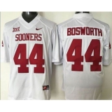 Oklahoma Sooners #44 Brian Bosworth White XII Stitched NCAA Jersey