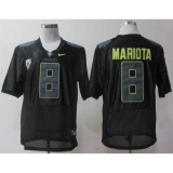 NEW Oregon Ducks Marcus Mariota 8 Black Pro Combat Pac-12 2012 NCAA Jerseys