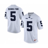 Penn State Nittany Lions 5 DaeSean Hamilton White College Football Jersey