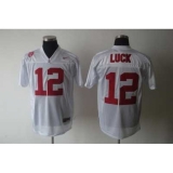 NCAA Stanford Cardinals #12 Andrew luck white