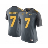 Tennessee Volunteers 7 Kenny Chesney Gray College Football Jersey