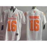Youth Tennessee Vols #16 Peyton Manning White Stitched NCAA Jersey