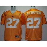 NCAA Tennessee Volunteers 27# Adrian Foster Yellow SEC Patch College Football Jersey