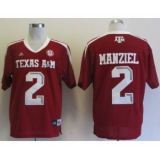 Texas A&M Aggies 2 Johnny Manziel red Jerseys