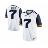 West Virginia Mountaineers 7 Will Grier White College Football Jersey