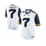 West Virginia Mountaineers 7 Daryl Worley White College Football Jersey