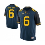 West Virginia Mountaineers 6 Dravon Askew-Henry Blue College Football Jersey