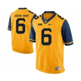 West Virginia Mountaineers 6 Dravon Askew-Henry Gold College Football Jersey