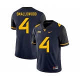West Virginia Mountaineers 4 Wendell Smallwood Navy College Football Jersey