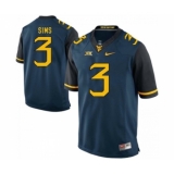 West Virginia Mountaineers 3 Charles Sims Navy College Football Jersey