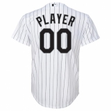 Youth Chicago White Sox White Home Replica Custom Jersey