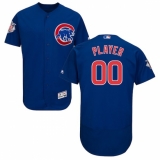Men's Chicago Cubs Majestic Alternate Royal Flex Base Authentic Collection Custom Jersey