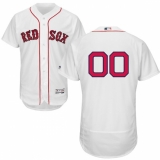 Men's Boston Red Sox Majestic Home White Flex Base Authentic Collection Custom Jersey