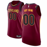 Men's Cleveland Cavaliers Nike Maroon Authentic Custom Jersey - Icon Edition