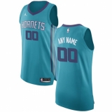 Men's Charlotte Hornets Jordan Brand Teal Authentic Custom Jersey - Icon Edition
