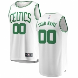 Men's Boston Celtics Fanatics Branded White Fast Break Custom Replica Jersey - Association Edition