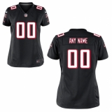 Women's Atlanta Falcons Nike Black Custom Game Jersey