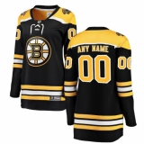 Women's Boston Bruins Fanatics Branded Black Home Breakaway Custom Jersey