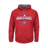 Chicago Cubs Scarlet 2016 World Series Champions Locker Room Streak Fleece Men's Pullover Hoodie