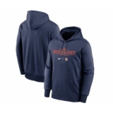 Men's Houston Astros 2021 Navy World Series Collection Dugout Pullover Baseball Hoodie